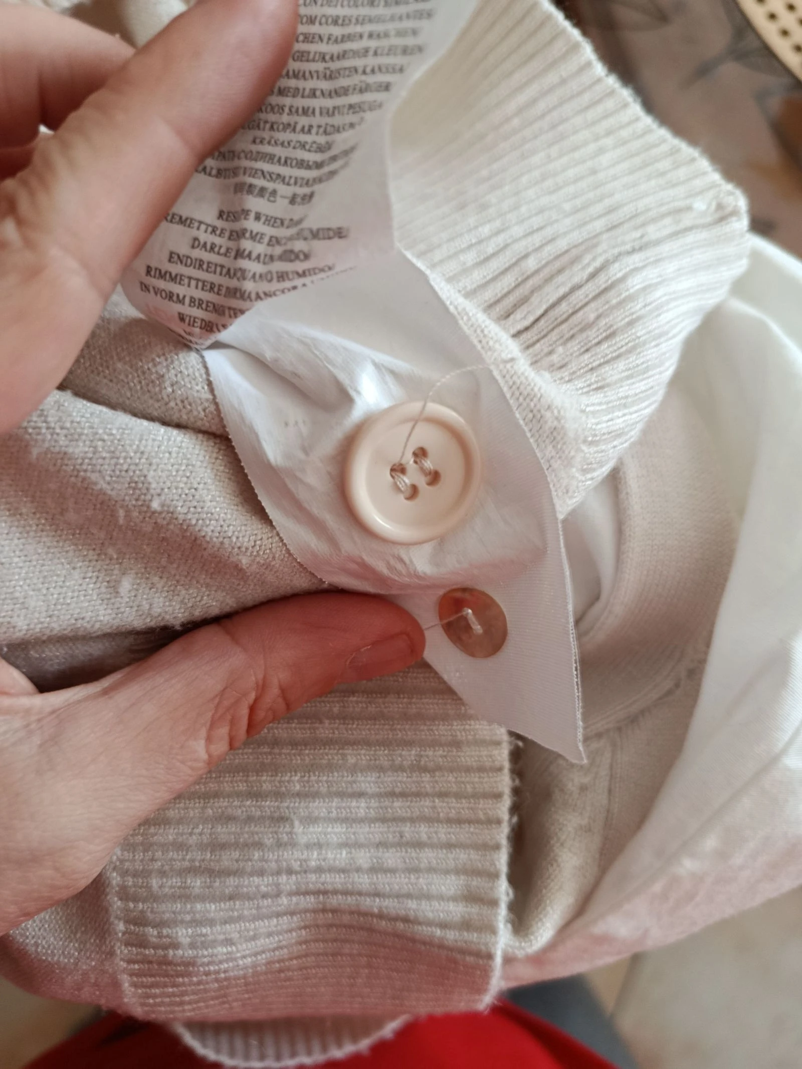 Blusa com blusa de malha embutida – photo 5